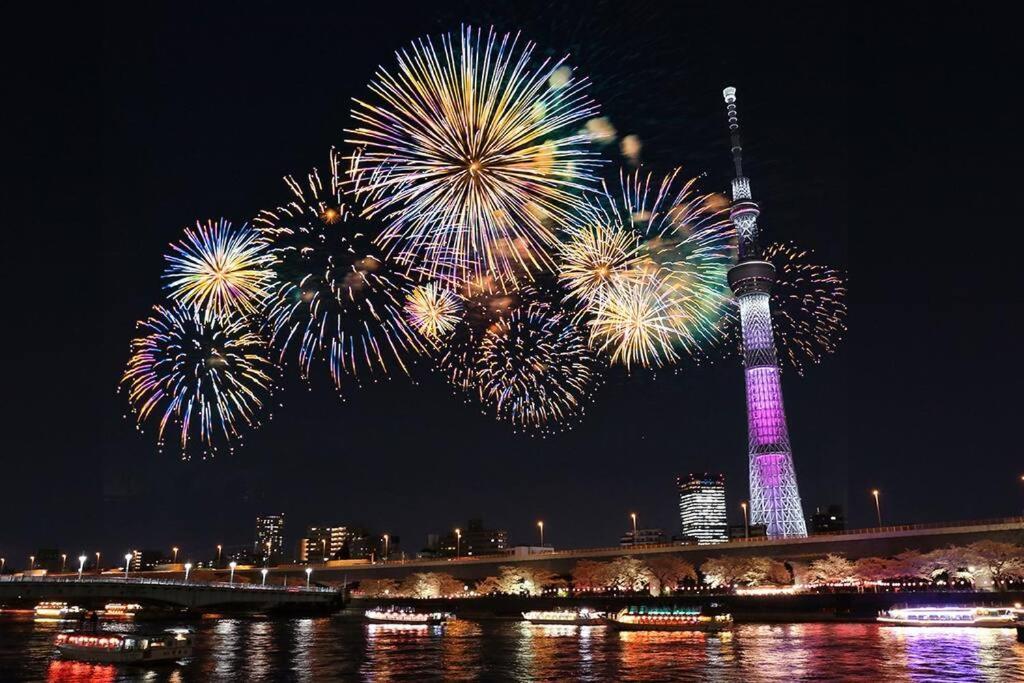 *201 Oshiage Sta 3mins! Wi-fi & Elevator 4pax Appartement Tōkyō