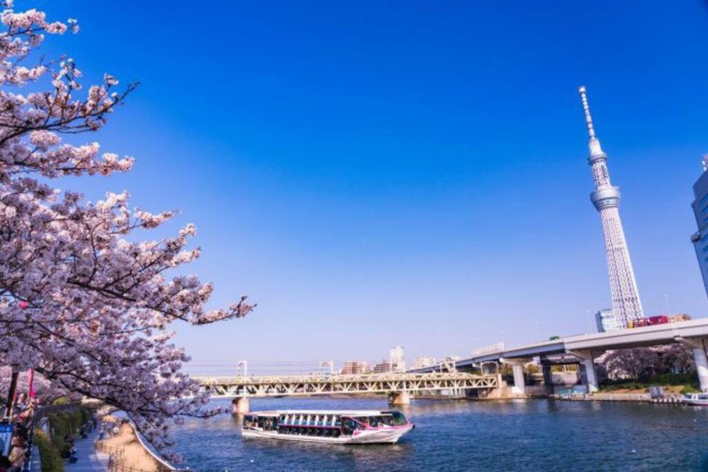 *201 Oshiage Sta 3mins! Wi-fi & Elevator 4pax Appartement Tōkyō